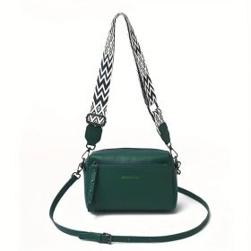 Women's Adjustable Crossbody Bag, Minimalist Design Shoulder Bag With Zipper Closure, Suitable For Daily Commuting And Casual, Formal Wear, Small (Color: Green)
