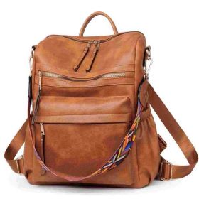 Shoulder Bag For Women, Fashionable PU Leather (Color: brown)
